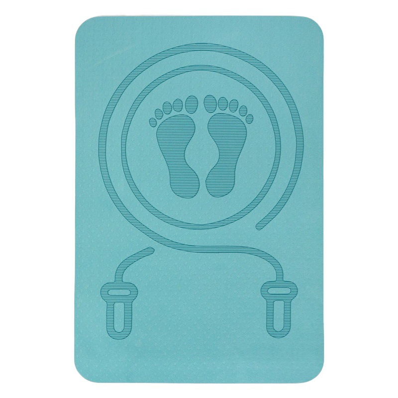 Jump Rope Tpe Silent Mat for Women Indoor Exercise Shock Absorption Non-Slip Home Professional Fitness Thickened Yoga Mat Wholesale