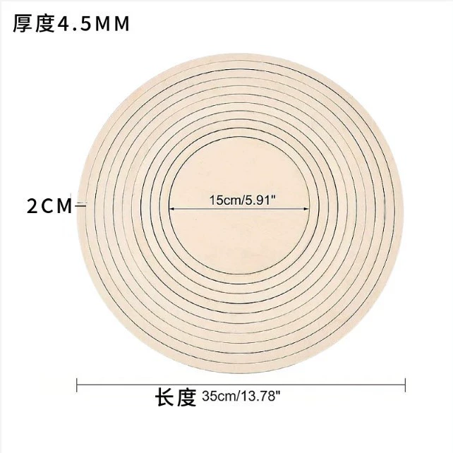Прямые поставки с фабрики: круглый поднос ручной работы из массива дерева с креативным дизайном.