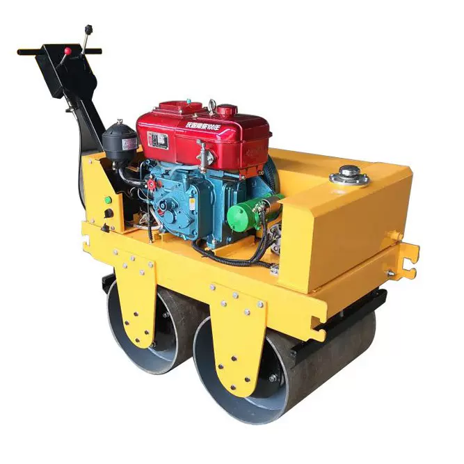 手扶压路机，压实修补设备 华驰振动压路机