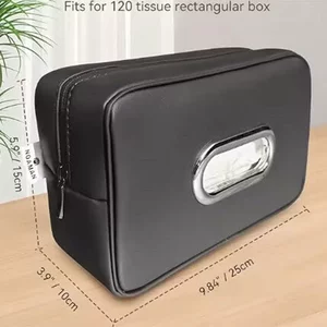 Cross-Border Foreign Trade Large Car-Mounted Tissue Box, High-End Car Headrest Tissue Box, Tissue Box for Armrest Box