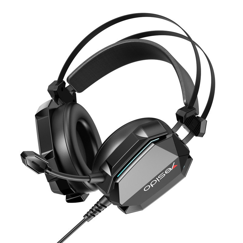yesido ヘッドセット有線越境卸売 3.5mm インターフェースコンピュータ e スポーツ有線制御ヘッドセット|undefined