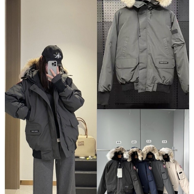 01 Big Goose Pilot Jacket Men's and Women's Winter Three-Proof Fur Collar down Jacket Couple Thickened Outdoor Workwear