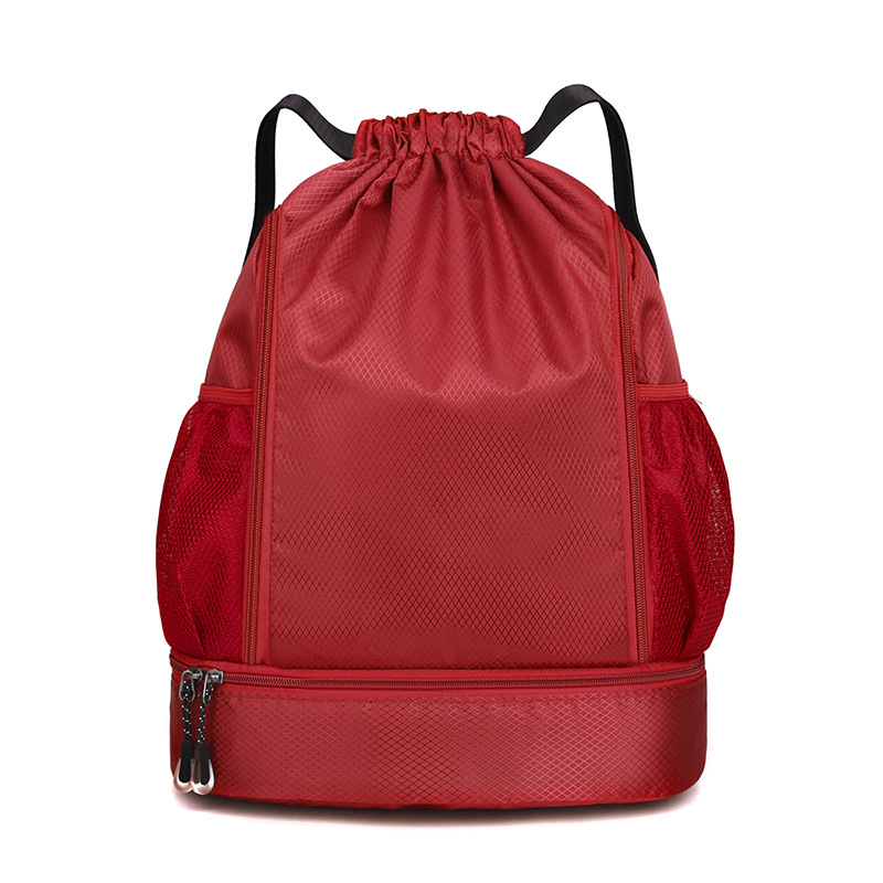 En stock bolsa de cordón de baloncesto al aire libre bolsa de lazo mochila de viaje para hombres y mujeres bolsa de baloncesto deportivo ligero