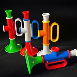 [Tick Big Horn] Children's Toy Collection Number Blow Toy Color Thickened Plastic Horn 2 Yuan Department Store
