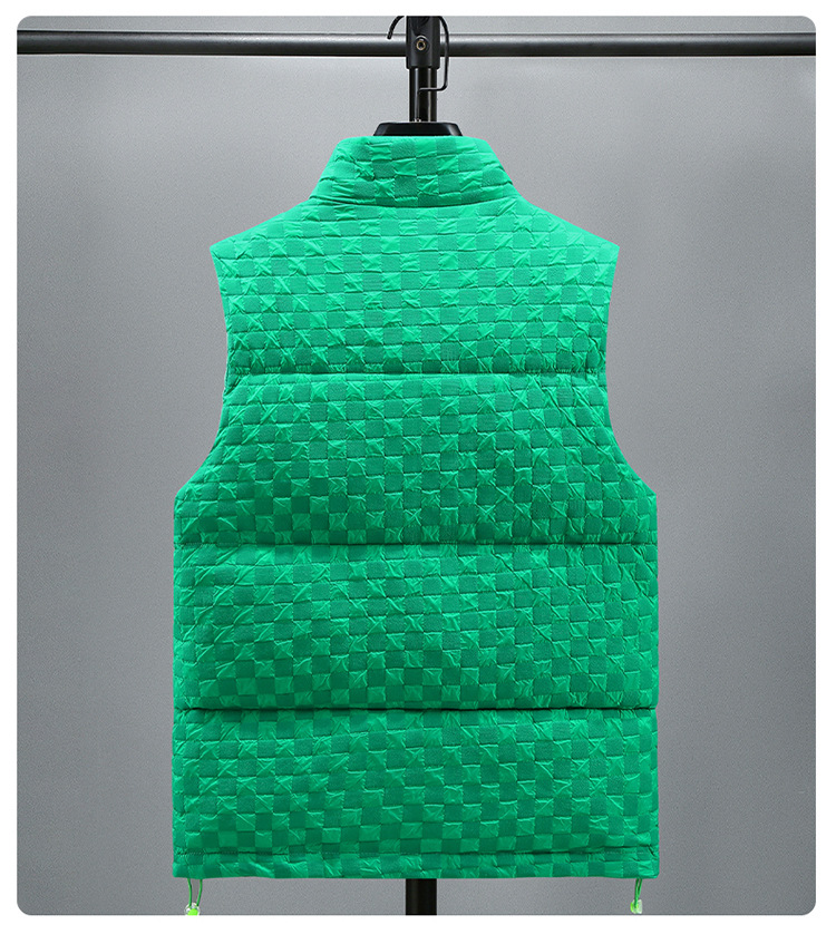 Fashionable cotton vest for men in autumn and winter, thickened and warm cotton stand up collar couple vest, cotton waistcoat vest for women_voghion.com