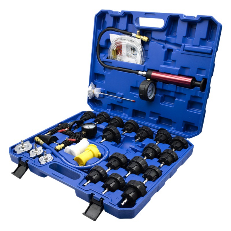 Coche tanque de agua detector fugas anticongelante relleno reemplazo 28 34 unidades traje auto reparación herramientas al por mayor