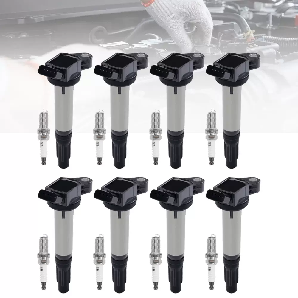 汽车改装配件UF487点火线圈火花塞组合套件高压包9091902255跨境