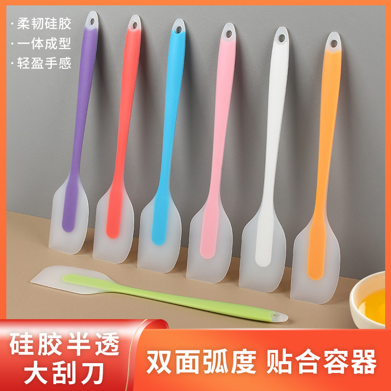 Silicone Large Integrated Scraper Silicone Cake Scraper Household Cream Spatula Mixing Knife Baking Tools in Stock
