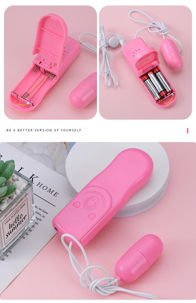 Pronunciation Jumping Egg Vibrator, Pink ABS Wearable Egg with Remote — detail image 13