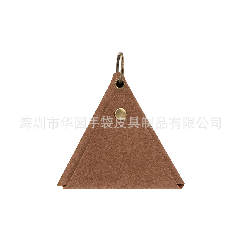 Portable European and American Bag Retro Triangular Coin Purse Can Store Keys, Coins, Data Cables, Earphone Picks, Small Bags