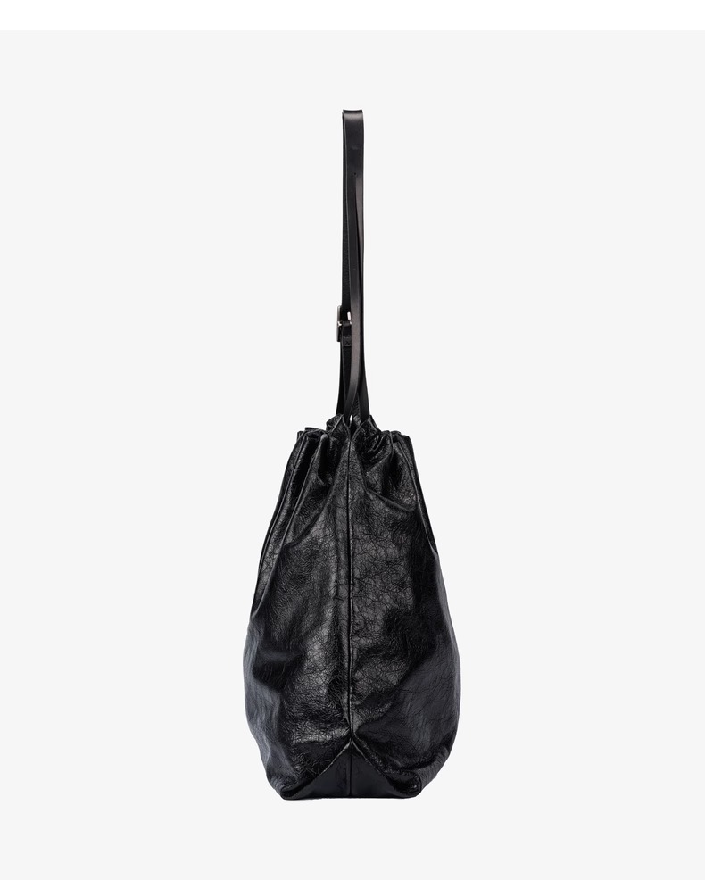 GROTTO Autumn/Winter Genuine Leather Garbage Large Capacity Mother and Child Single Shoulder Crossbody Bag_voghion.com
