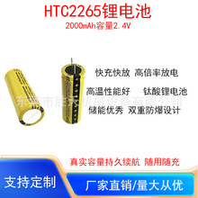 可循环充电钛酸锂电池HTC2265 2.4V2000mAh双重防爆电池高倍率5C