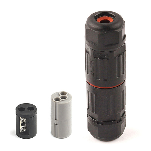 Outdoor welding-free butt waterproof connector CDF-M3-2P core 3-core wire quick connection terminal buried