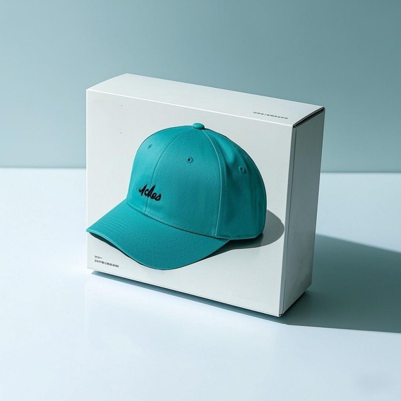 Factory Made Baseball Cap Double Insert Box Open Window Sun Hat White Cardboard Box Printing Belt Outer Packaging Box Wholesale