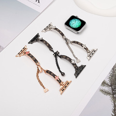 Apple apple s 10腕時計789世代の古典的な老花四葉草ブレスレットチェーンiwatchバンドを適用する