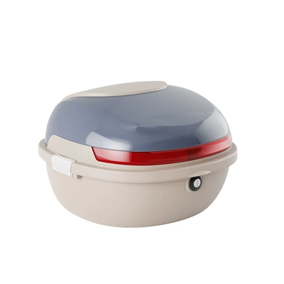 Helmet Storage Box, Electric car tail box - swan-gray-factory-direct-sales-medium-size-30-liters-can-hold-summer-helmet