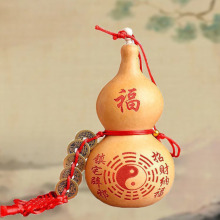 厂家大量天然葫芦带龙头雕刻烙画酒葫芦闭口葫芦挂件批发创意礼品