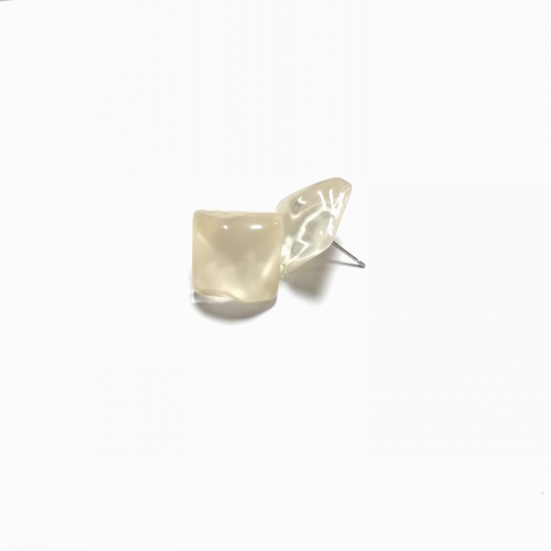 7g Weight 925 Sterling Silver Ear Needle Material No Inlaid Inlay Material Earrings, Ear Studs Classification Wedding, Travel Occasion Resin Material Geometric Pattern Women'S Gender Simple Style Style White, Purple, Green, Silver Color Simple Style Geometric Resin No Inlaid Earrings Ear Studs 15