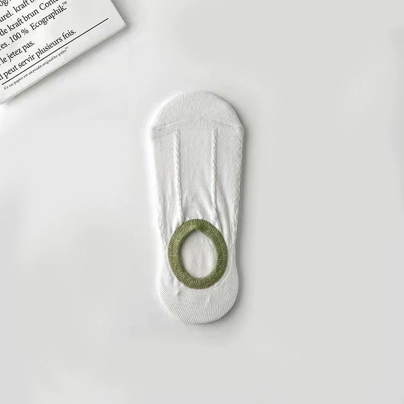 Invisible low‑cut summer thin socks, tide style, white and patterned designs, lightweight 0.02 kg