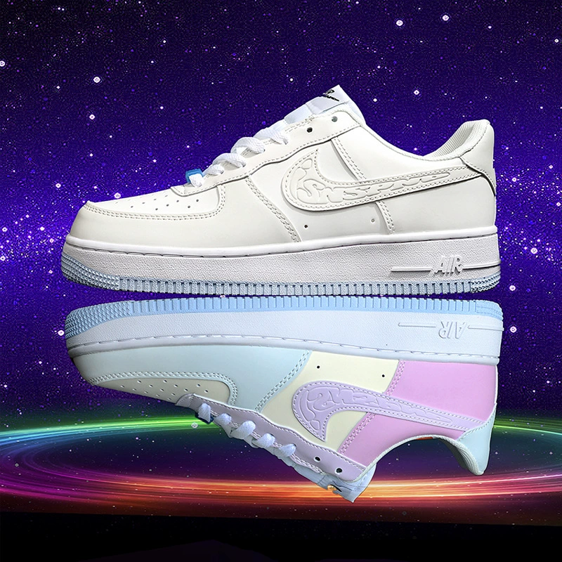 Putian Shoes Aj Air Force One White Sneakers Low-Top Unisex Shoes Couple Style Sports Sneakers for Male Students with Friction Sound