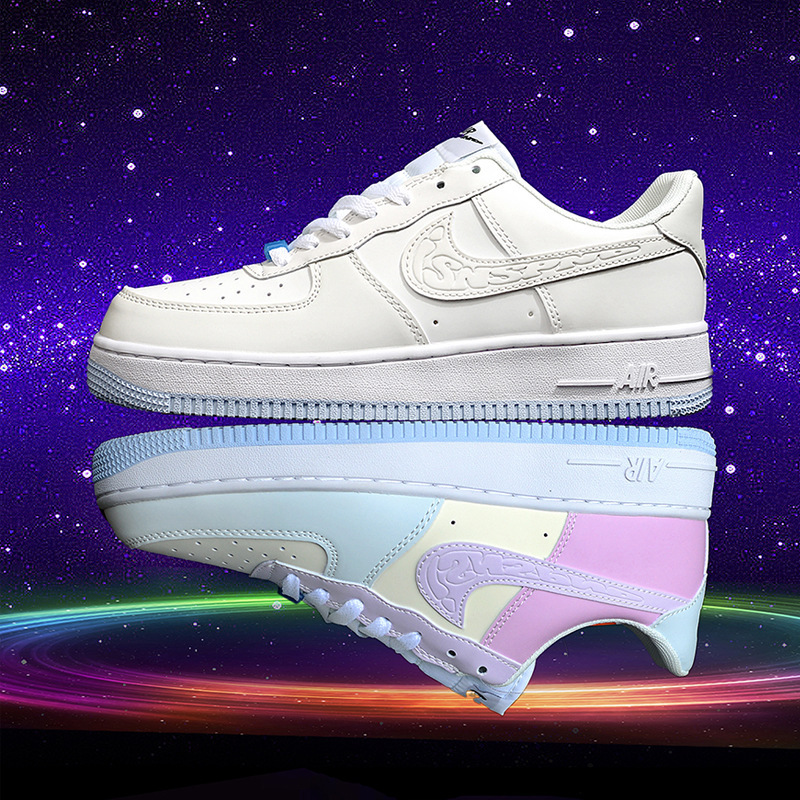 Putian Shoes Aj Air Force One White Sneakers Low-Top Unisex Shoes Couple Style Sports Sneakers for Male Students with Friction Sound