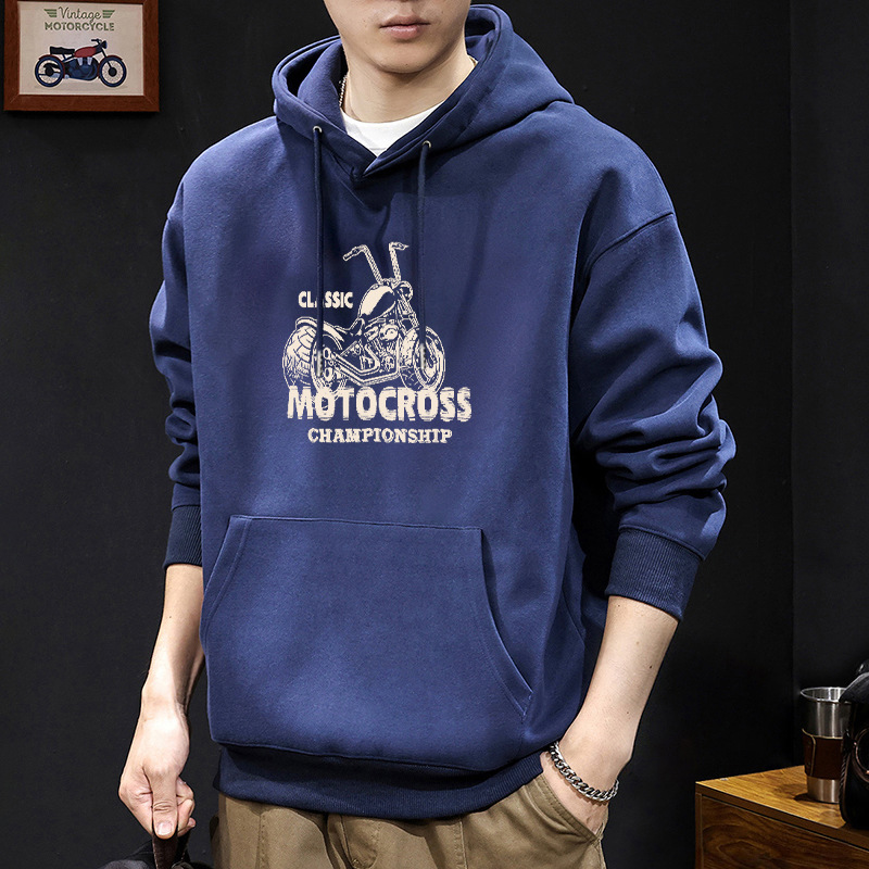420g estilo de puerto japonés guapo chaqueta impresa con capuzas primavera y otoño hombre abrigo de estudiante casual suelto