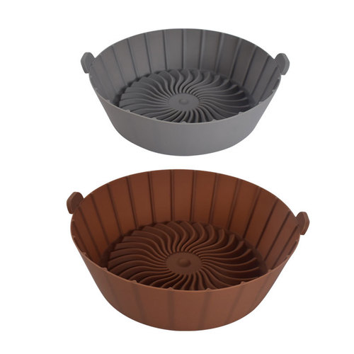 Air Fryer Silicone Baking Pan, Household High-Temperature Resistant, Oil Separating and Draining, Microwave and Oven Tray, Baking Tool