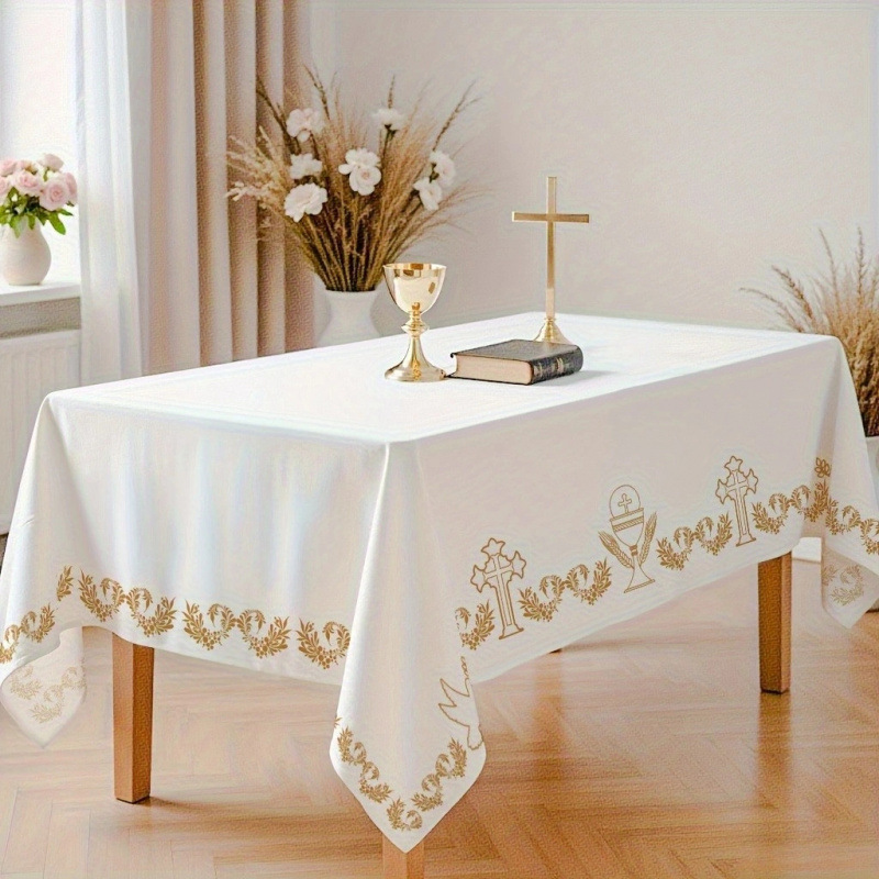 Nuevo manto de mesa de Navidad árbol de Navidad muñeco de nieve alce impresión digital manto de mesa transfronteriza amazónica decoración festiva image 27