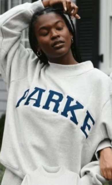 White gray turtleneck-navy blue