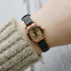 簡約數字面學生表小錶盤細帶石英表男女生表廣州廠家皮帶表8376
