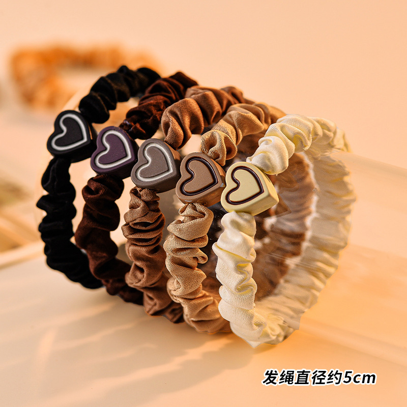 Coletero elástico sencillo de nuevo estilo 2026, banda para el pelo pequeña sin costuras para mujer, suave para el cabello, sujetador de cola de caballo.