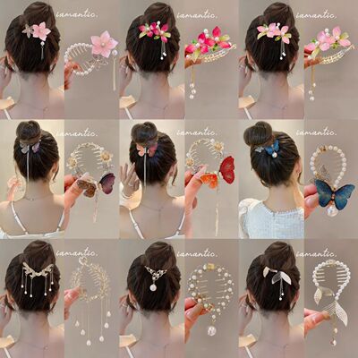 Элегантная летняя заколка для волос с кисточками, аксессуар для волос, городской стиль, премиум класс