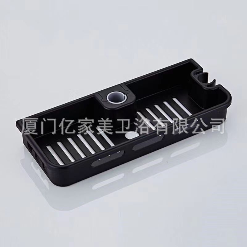 Punch-libre ducha rack caja de almacenamiento de baño Barra de ducha bandeja de elevación PISTOLA DE PULVERIZACIÓN soporte con barra de almacenamiento de gancho