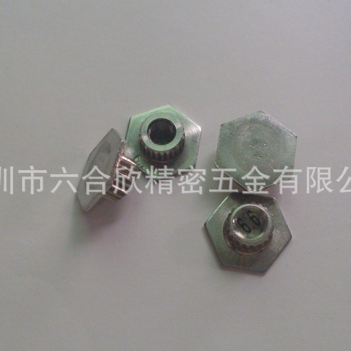 供应自动车床五金车削五金 不锈钢六角螺母 铆钉 螺母柱