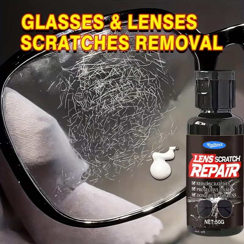 Kineshinex Glasses Scratch Repair Wax Repair Kit Glass Lens Repair Agent Restores Clarity and Smoothness Kineshinex Glasses Scratch Repair Wax Repair Kit Glass Lens Repair Agent Restores Clarity and Smoothness