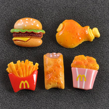 创意仿真食物钥匙扣包包挂件树脂diy手机壳洞洞鞋配饰礼品批发