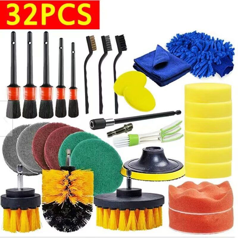 32 피스 자동차 뷰티 브러시