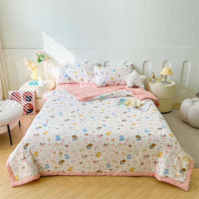 Una colcha de algodón de grado materno e infantil de Xinjiang, colcha de aire acondicionado central, colcha de verano, lavable a máquina, dormitorio de verano, colcha fresca de verano
