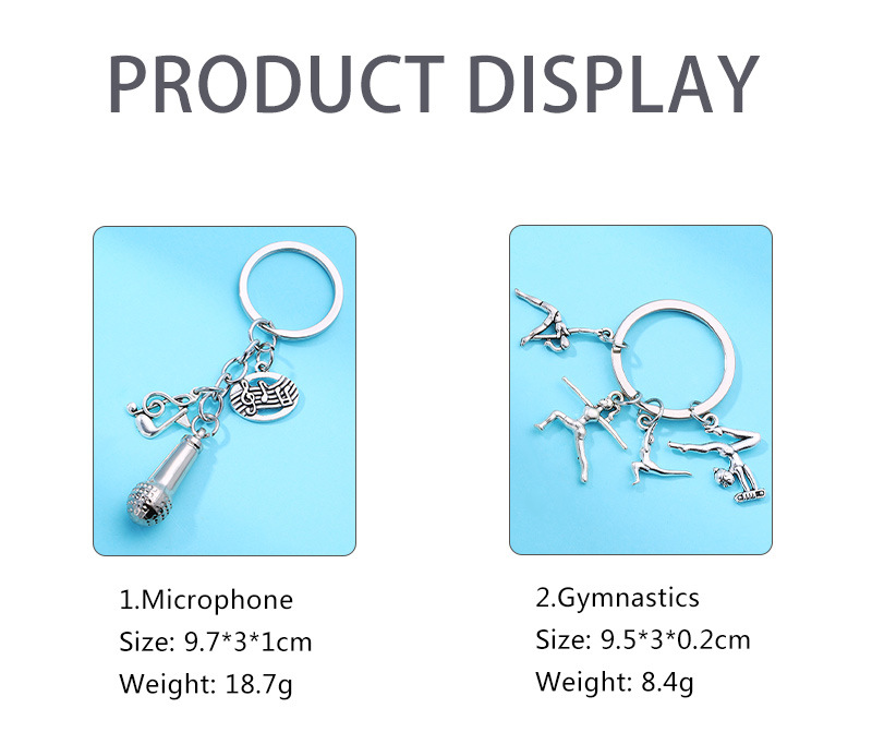 Novelty Geometric Alloy Plating Bag Pendant Keychain display picture 3