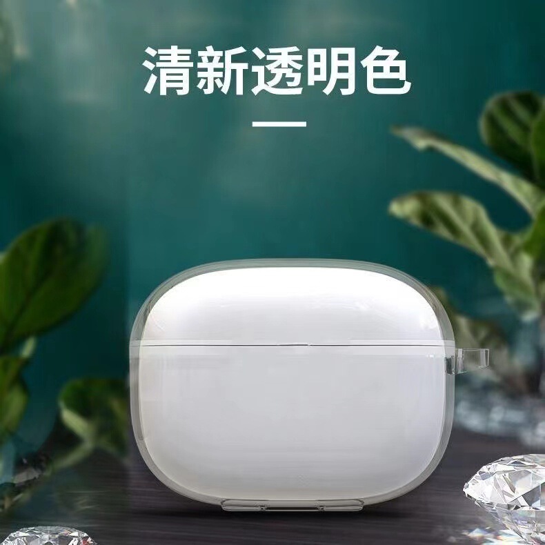 For IQOOTWS2 Headset Protective Case Simple iqootws2 Drop-Resistant Transparent Headset Protective Case TPU Soft Case