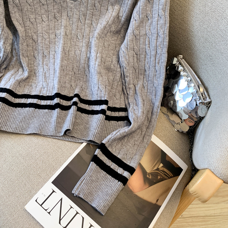Damen Strickpullover Mit Polokragen Für Den Lässigen Herbst-look_voghion.com