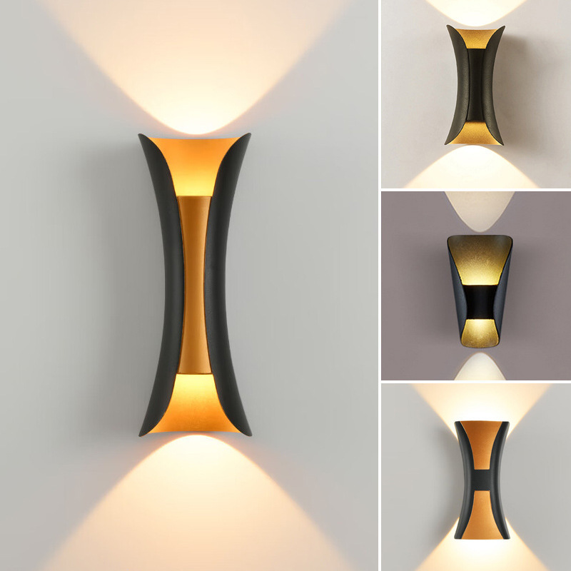 Led Outdoor Waterproof Up-And-Down Wall Lamp Creative Wall Light Simple Modern Living Room Bedroom Corridor Bedside Wall Lamp Led Outdoor Waterproof Up-And-Down Wall Lamp Creative Wall Light Simple Modern Living Room Bedroom Corridor Bedside Wall Lamp