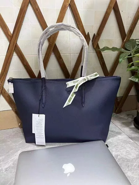 France's New Large Horizontal Style Evil Fish Bag, Large Capacity Tote Bag, Waterproof Commuter Tote Bag, Women's Lacoste Bag