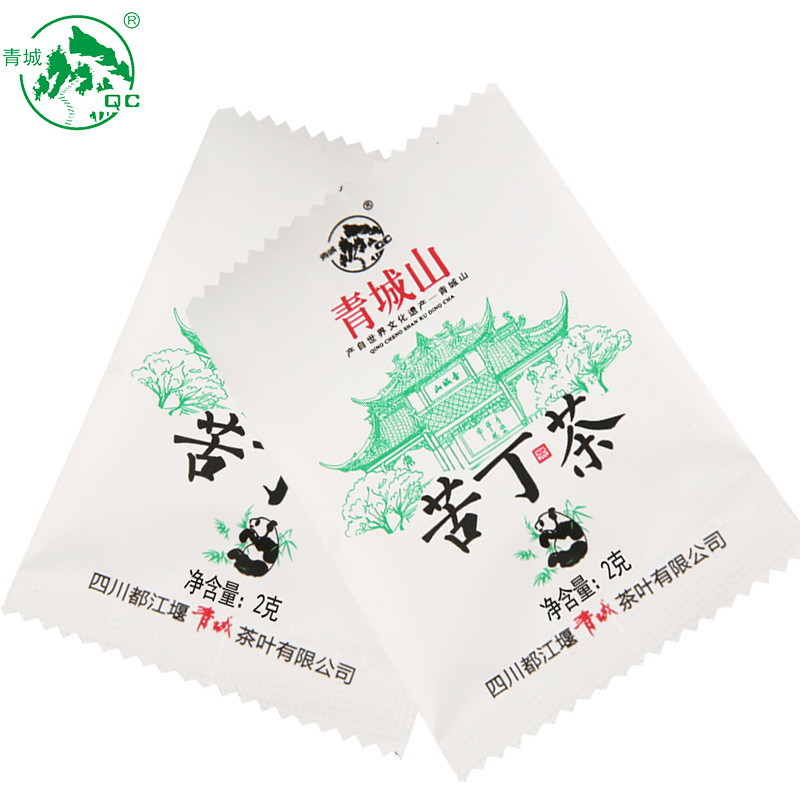 Summer tea drinking Qingcheng Mountain Kuding tea new tea brewing big leaf Kuding bag tea 2G * 100 bags