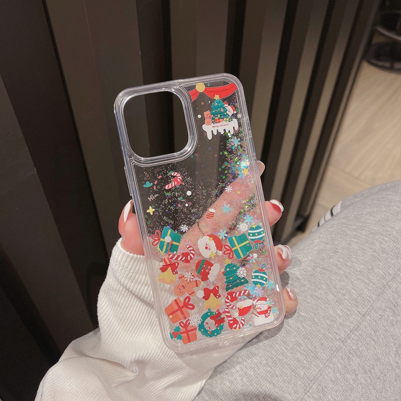 Christmas Phone Case For Iphone 15 Pro Max Snowman Elk Design_voghion.com