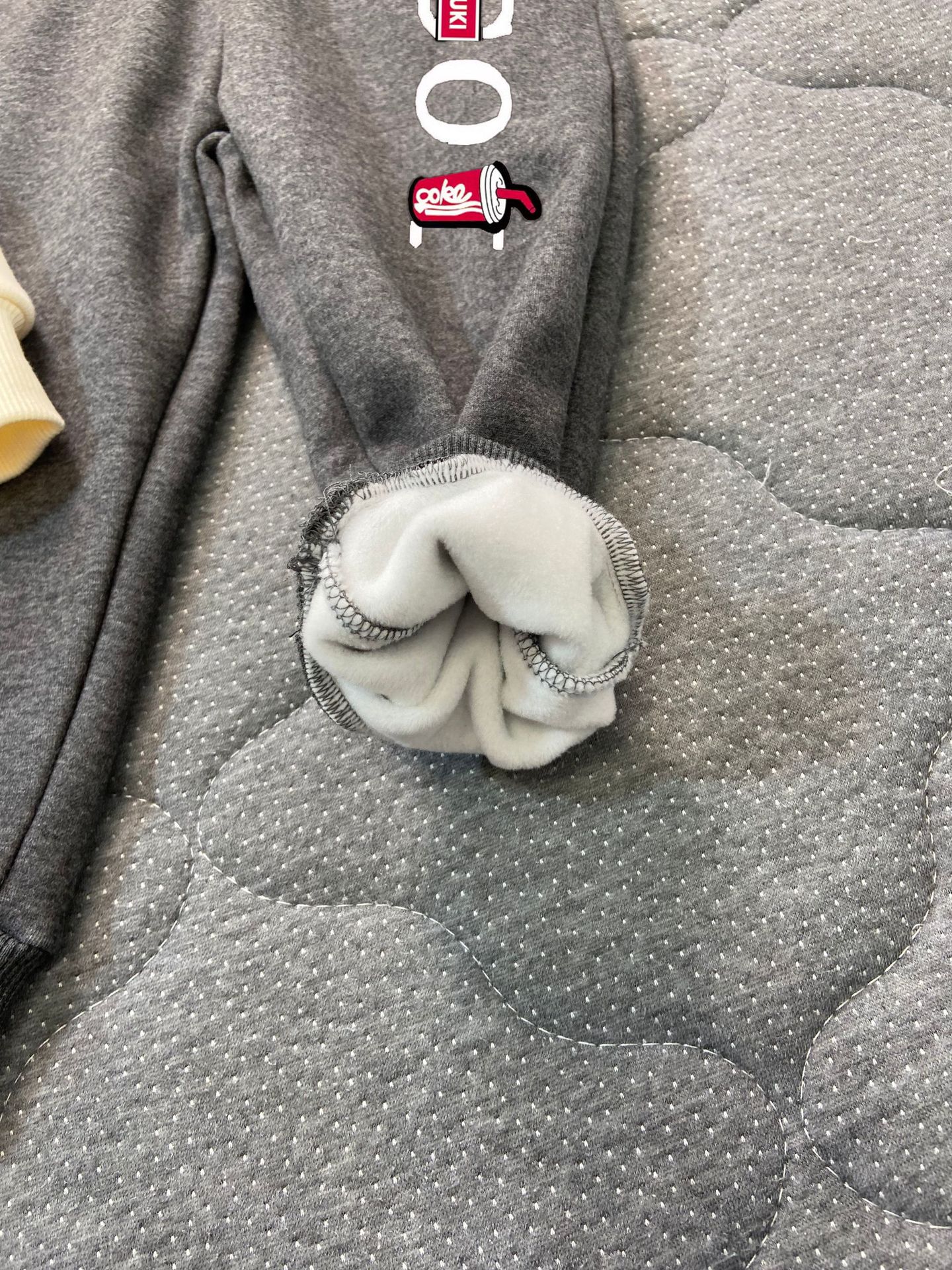 2023 Winter New Casual Hooded Sweater Boys Girls, Two Piece Upholstered and Warm Set for Children_voghion.com