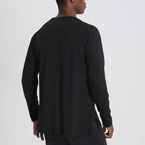 New Running Fitness Sport Long Sleeve Men's T-Shirt Round Neck Loose Basketball Training Top Quick-Dry Long Sleeve