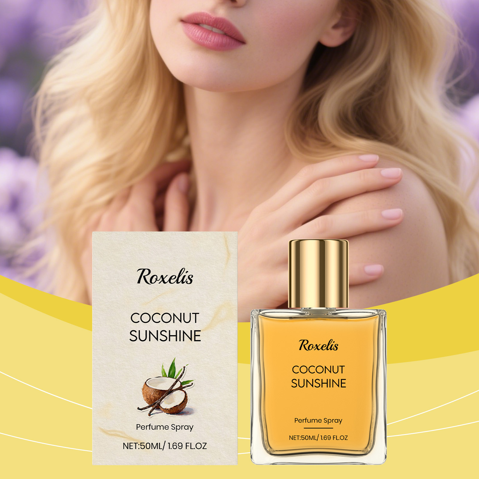 Vanilla Coconut Fragrance Spray Daily Refreshing Long-Lasting Scent Delicate and Portable Perfume for Dates