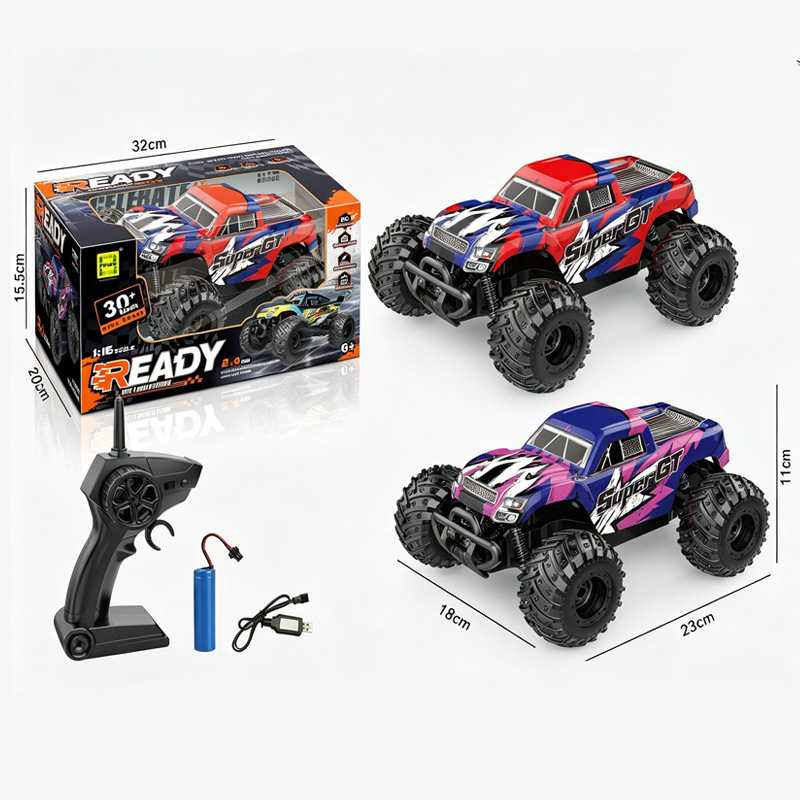 Cross-border 1:16 remote control car, high-speed off-road monster truck, 2.4G electric proportional acceleration racing car, RC cars