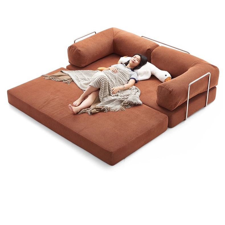 Sofá cama transfronterizo, sofá plegable de doble uso, sofá de apartamento pequeño, sala de estar, cama telescópica multifuncional, sofá de compresión al vacío